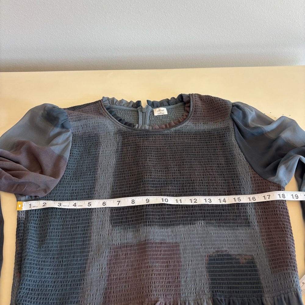 Aritzia - Wilfred Tempest Blouse - Green/Brown Size XL - Picture 9 of 13